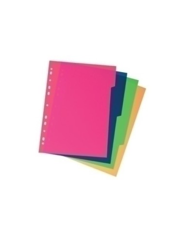 SEPARADORES CARCHIVO PP XXL Fº  4 ps. - Pack de 15 unidades